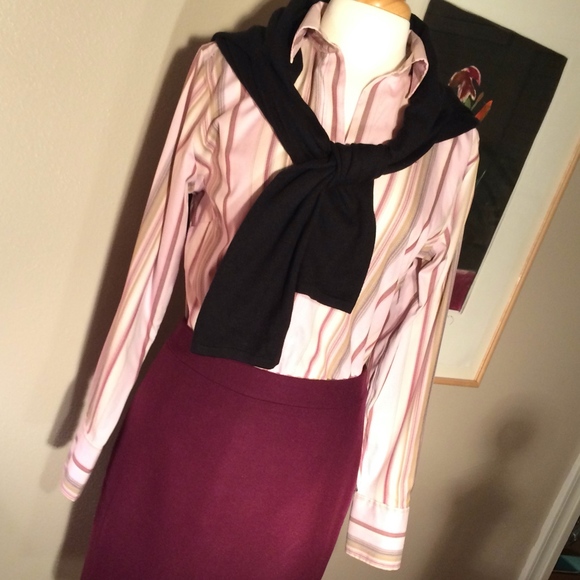 Wrinkle Resistant Striped Button Down Shirt (Tall) - Picture 1 of 7